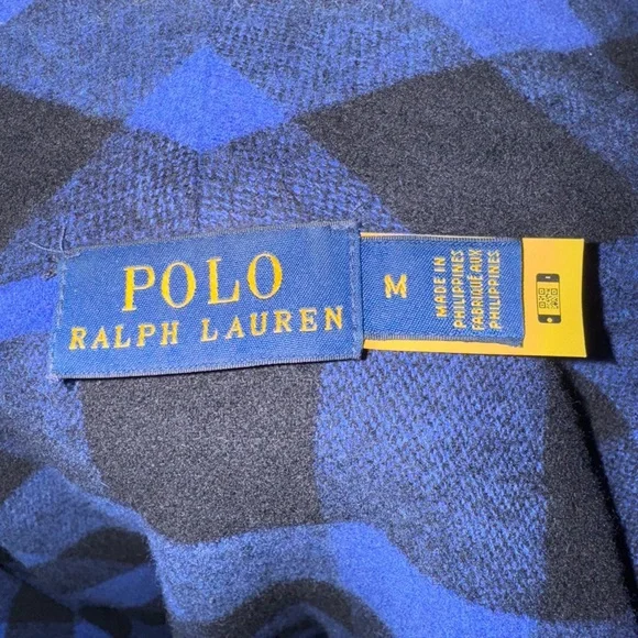 Ralph Lauren Blue and Black Plaid Cape - Picture 2 of 2